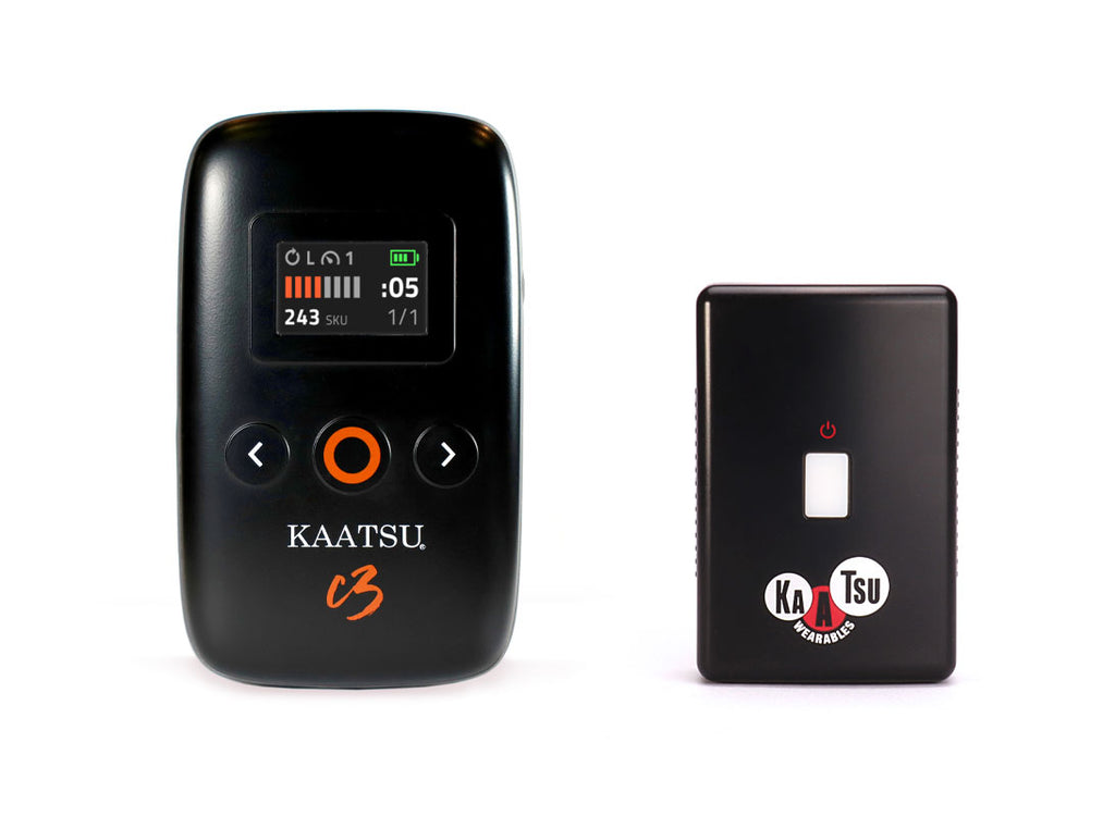 KAATSU BFR devices for blood flow restriction training. 