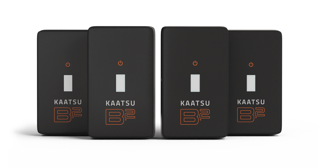KAATSU BFR B2 devices for blood flow restriction training.